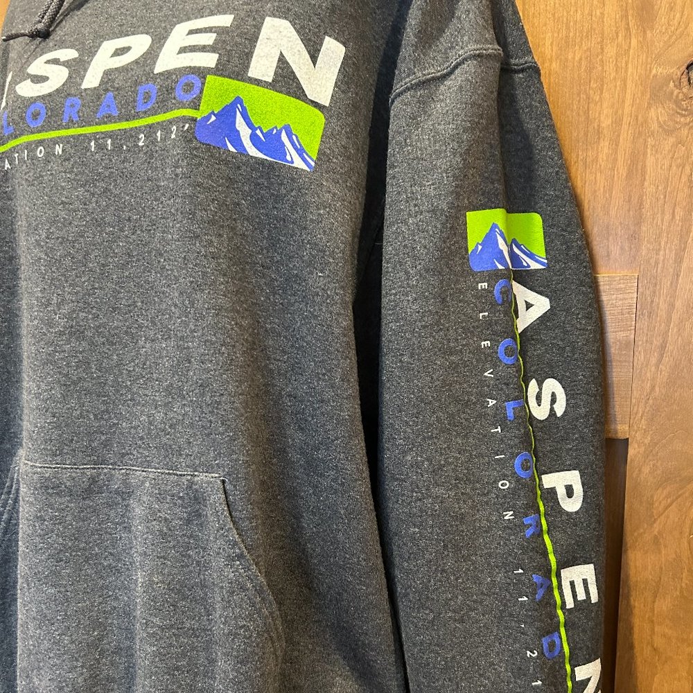 Aspen Mountain Ski Resort Hoodie (NEW) - Picture 10 of 12